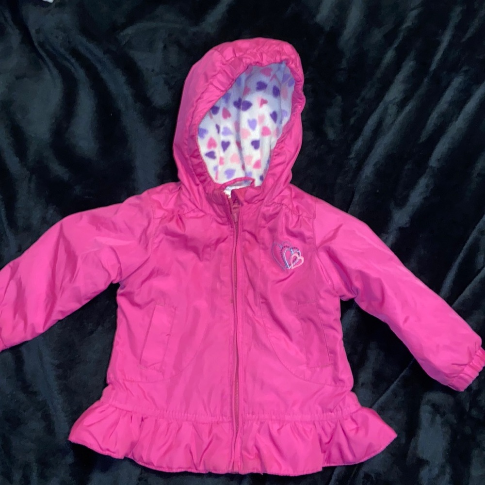 Cute pink raincoat for baby